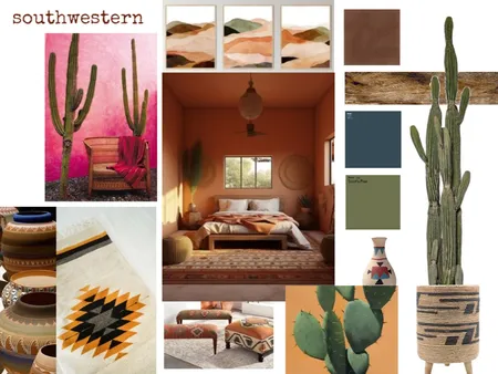 Southwestern Mood board Interior Design Mood Board by Cecil on Style Sourcebook