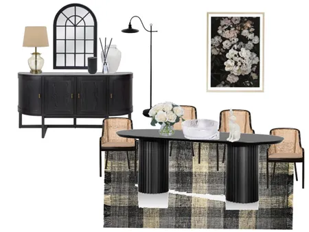 Dark Dining Room Interior Design Mood Board by Courtney Cocks on Style Sourcebook