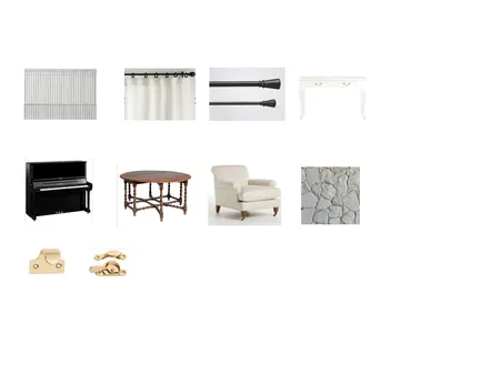 Modern Farmhouse Living Room Interior Design Mood Board by Rebecca Clark Design on Style Sourcebook