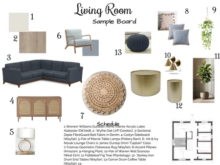 Living Room Sample board Interior Design Mood Board by gordonjuju01@yahoo.com on Style Sourcebook