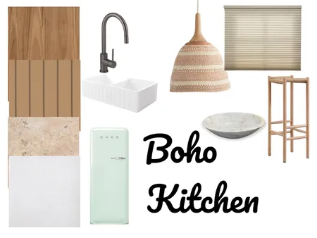 Boho Kitchen Interior Design Mood Board by DRAKOULI on Style Sourcebook