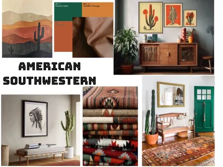 American Southwestern - Design Style Board Interior Design Mood Board by KerryBritz on Style Sourcebook