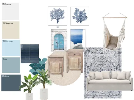 boho blue Interior Design Mood Board by caseyroselynch on Style Sourcebook