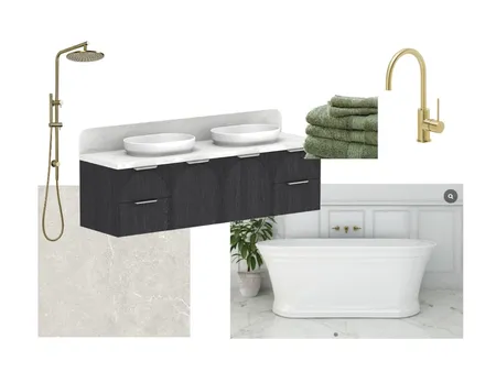 Upstairs Ensuite Interior Design Mood Board by Bobbie Mia Designs on Style Sourcebook