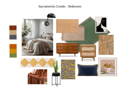 Sacramento Condo Bedroom Interior Design Mood Board by joseddington@gmail.com on Style Sourcebook