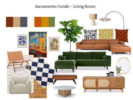 Sacramento Condo Living Room Interior Design Mood Board by joseddington@gmail.com on Style Sourcebook