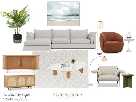 Living Room 6 Miller St, Highett Interior Design Mood Board by Styleahome on Style Sourcebook