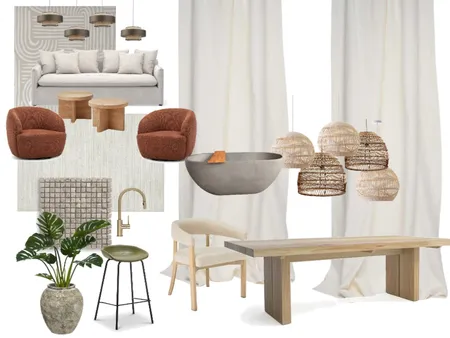 Boho Style Furniture MIX Interior Design Mood Board by danyescalante on Style Sourcebook