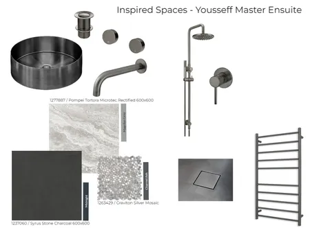 Inspired Spaces - Yousseff Master Ensuite Interior Design Mood Board by sales@mfmarket.com.au on Style Sourcebook