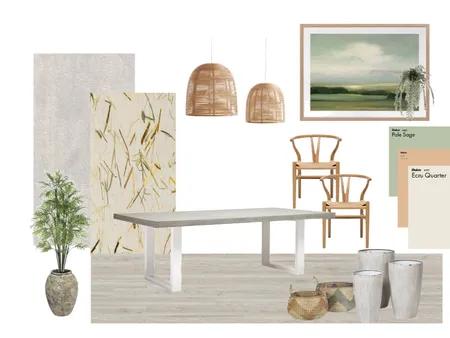 Breezy Dining Room Interior Design Mood Board by YSInterior on Style Sourcebook