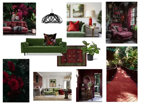 red green Interior Design Mood Board by S_Shevchenko on Style Sourcebook