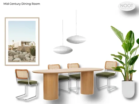 Mid Century Dining Room / Option 2 Interior Design Mood Board by GretaAndrews on Style Sourcebook