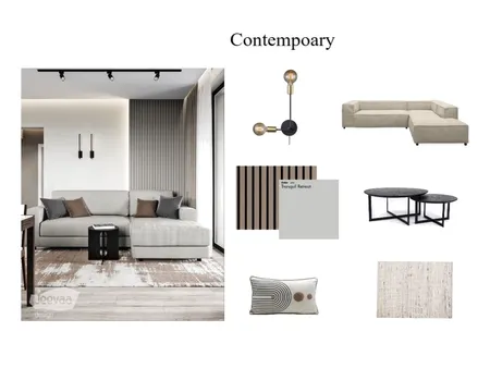 Contempoary Livingroom Interior Design Mood Board by BG Design on Style Sourcebook