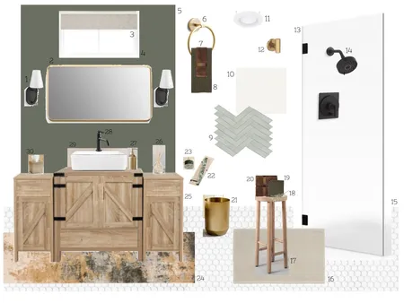 Sample Board BATHROOM final Interior Design Mood Board by AlexaWhitehurst on Style Sourcebook
