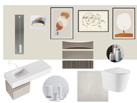 Toilet-1 Interior Design Mood Board by Studio Plus on Style Sourcebook