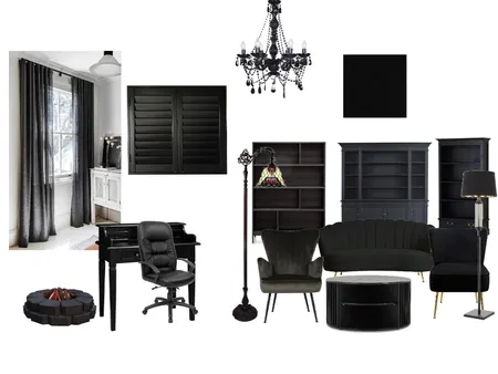 Gothic Library Lounge Interior Design Mood Board by Edan on Style Sourcebook