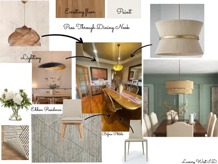 Brenda Ebben Residence-Dining Nook Interior Design Mood Board by LUX WEST I.D. on Style Sourcebook