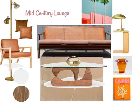 Mid Century Lounge Interior Design Mood Board by BriM on Style Sourcebook