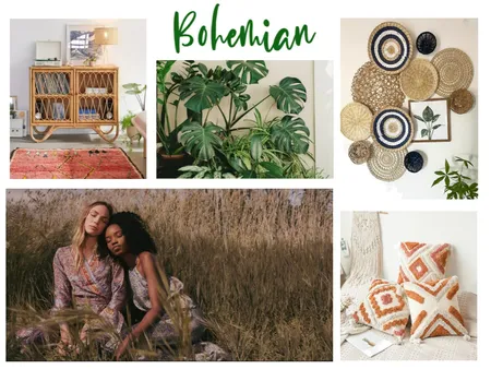 School Assignment - Bohemian Mood Board Interior Design Mood Board by InteriorsByBrittany on Style Sourcebook