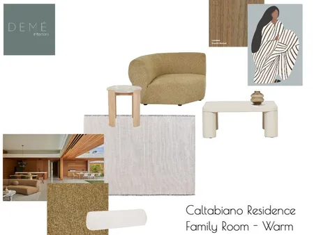 Caltabiano Residence - Family Room - warm Interior Design Mood Board by Demé Interiors on Style Sourcebook