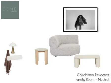 Caltabiano Residence - Family Room - Neutral Interior Design Mood Board by Demé Interiors on Style Sourcebook