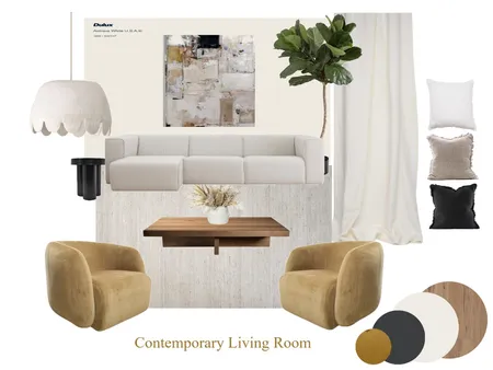 Contemporary living room Interior Design Mood Board by MaddyG on Style Sourcebook