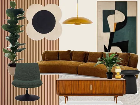 Mid-Century Modern Living Room Interior Design Mood Board by Prissilla Rademakers on Style Sourcebook