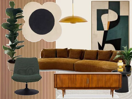 Mid-Century Modern Living Room Interior Design Mood Board by Prissilla Rademakers on Style Sourcebook