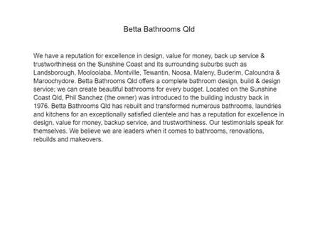 Betta Bathrooms Qld Interior Design Mood Board by Betta Bathrooms Qld on Style Sourcebook