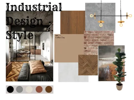 Industrial design style option1 Interior Design Mood Board by Rekha0220 on Style Sourcebook