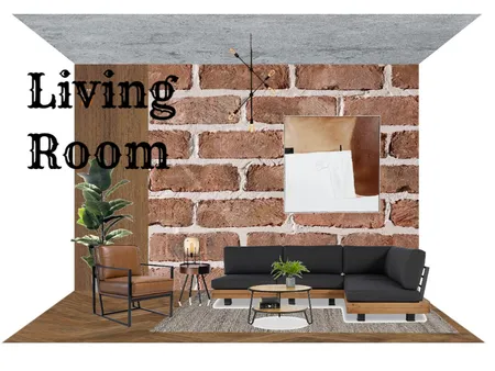 Industrial living room option1 Interior Design Mood Board by Rekha0220 on Style Sourcebook