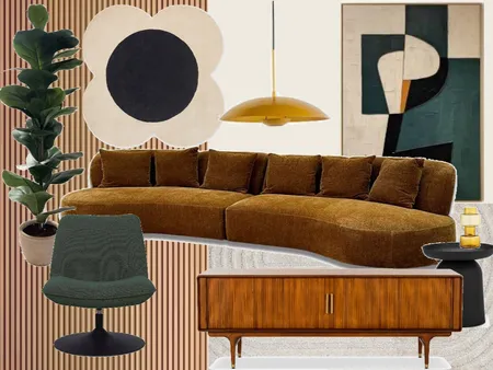 Mid-Century Modern Living Room Interior Design Mood Board by Prissilla Rademakers on Style Sourcebook