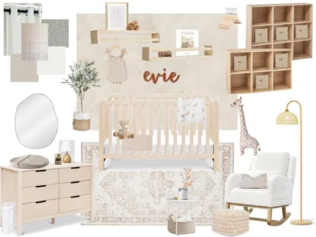 Baby Girl Nursery Sample Board - Assignment 10 Interior Design Mood Board by AlexaWhitehurst on Style Sourcebook