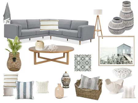 Coastal blue living room Interior Design Mood Board by Hails on Style Sourcebook