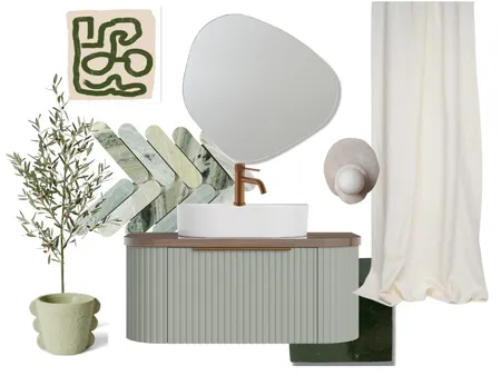 Green Bathroom Interior Design Mood Board by Plants By Bela on Style Sourcebook