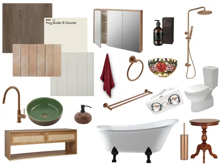 Vintage Cottage Bathroom - Molly Vale Interior Design Mood Board by studiogiw on Style Sourcebook