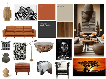 mood board african Interior Design Mood Board by Rika Goosen on Style Sourcebook