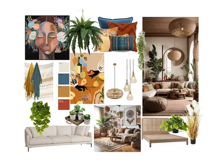 Bohemian Style Board Interior Design Mood Board by TARASINTERIOR on Style Sourcebook