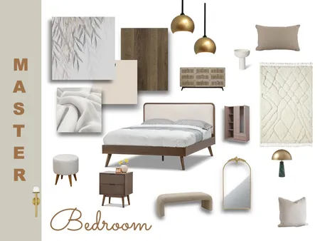 Master Bedroom Interior Design Mood Board by Malak Shedid on Style Sourcebook