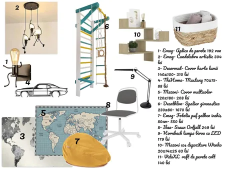 Boy`s bedroom Interior Design Mood Board by Emy on Style Sourcebook