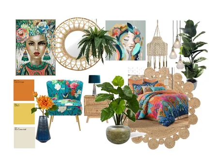 Bohemian style mood board Interior Design Mood Board by TARASINTERIOR on Style Sourcebook