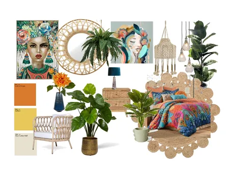 Bohemian style mood board Interior Design Mood Board by TARASINTERIOR on Style Sourcebook