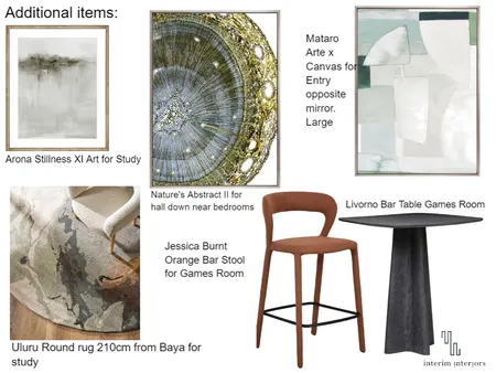 Tony and Silvana Additional Items Interior Design Mood Board by Interim Interiors on Style Sourcebook