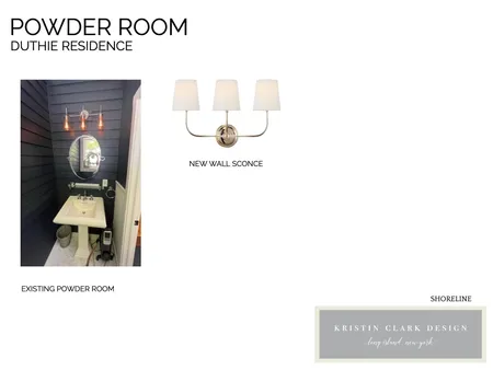 Duthie Residence Powder Room Interior Design Mood Board by Kristin Clark Design on Style Sourcebook