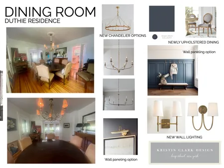 Duthie Residence Dining Room Interior Design Mood Board by Kristin Clark Design on Style Sourcebook