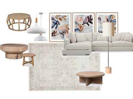 Modern Farmhouse Living Room Interior Design Mood Board by TARASINTERIOR on Style Sourcebook