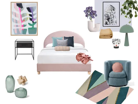 teen bedroom Interior Design Mood Board by Lannie on Style Sourcebook