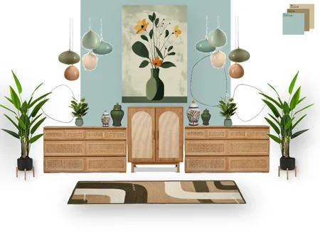 Inspired Interior Focal wall Design- Mood Board back color green Interior Design Mood Board by Stefort on Style Sourcebook