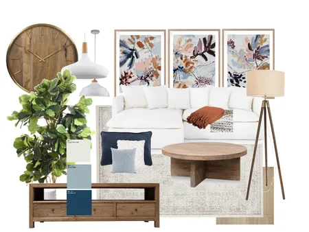 Modern Farmhouse Living Room Interior Design Mood Board by TARASINTERIOR on Style Sourcebook