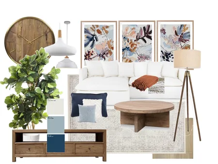 Modern Farmhouse Living Room Interior Design Mood Board by TARASINTERIOR on Style Sourcebook